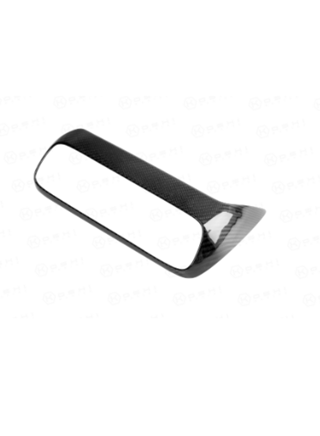 Il s'agit d'un cache pour l'encadrement intérieur du système de climatisation en carbone d'une Toyota Yaris GR.