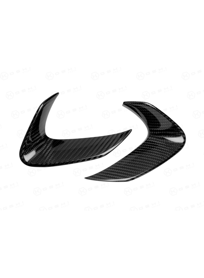 This is a set of Toyota Yaris GR Carbon door panel handle cover