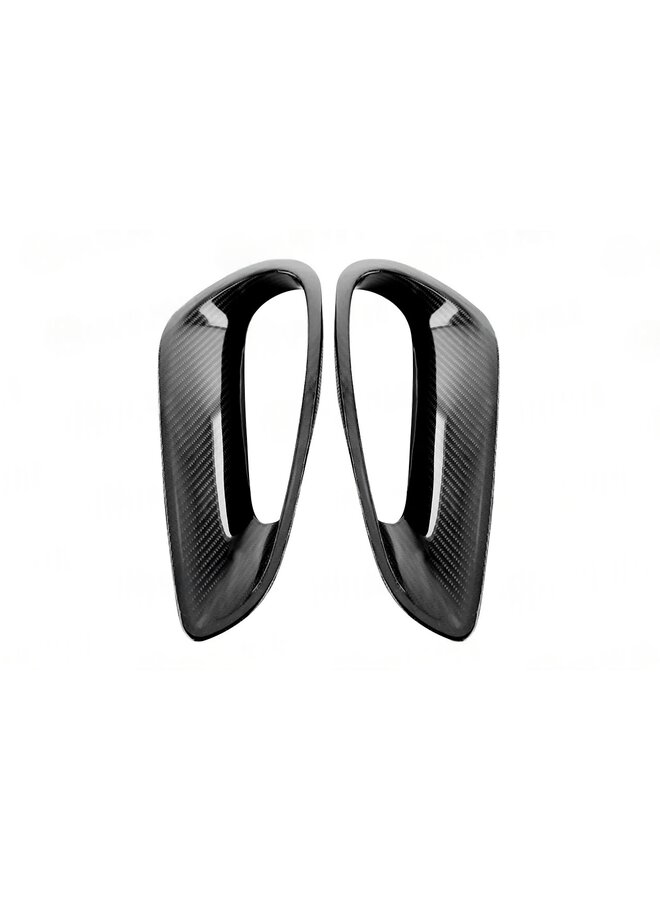 This is a set of Porsche 911 992 Turbo S | GT3 RS Carbon side panel air intake