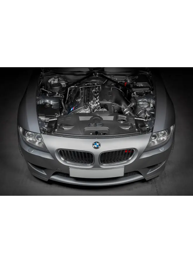 Este texto diz respeito ao sistema de admissão de ar Eventuri Carbon CSL Hybrid para um BMW E85 Z4M.