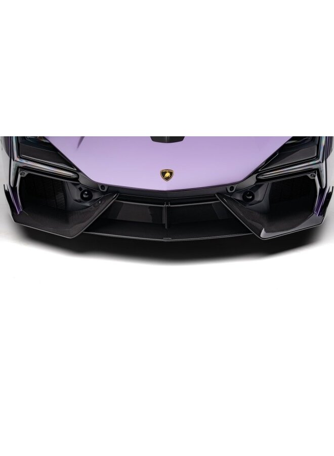 Si tratta di un set di splitter anteriori in carbonio Novitec per Lamborghini Revuelto.