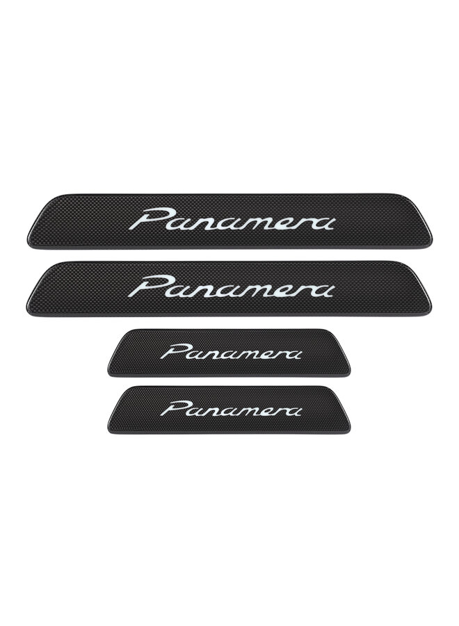 Juego de embellecedores de umbral de puerta de carbono para Porsche Panamera 971