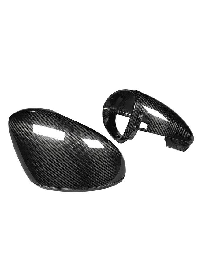 Cela concerne un ensemble de coques de rétroviseurs en carbone pour Porsche Panamera 976.