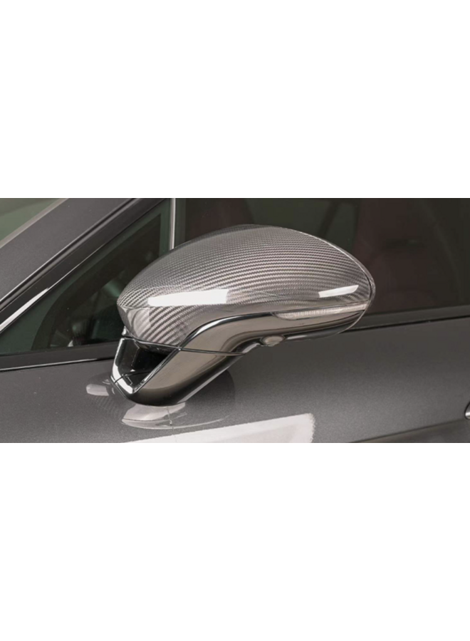 This concerns a Porsche Panamera 976 carbon mirror cap set.