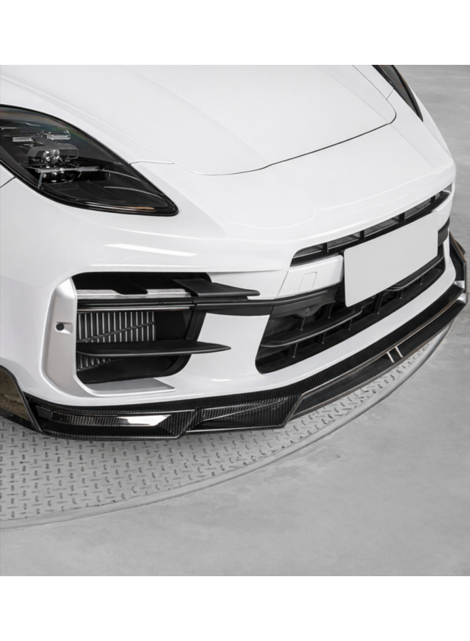 This concerns a Porsche Panamera 976 Turbo S carbon front lip splitter.