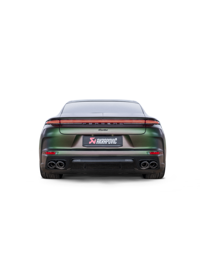 Esto se refiere a un Porsche Panamera con escape Akrapovic / 4 / 4 E-HYBRID / 4S E-HYBRID / GTS / TURBO E-HYBRID / TURBO S E-HYBRID (976)