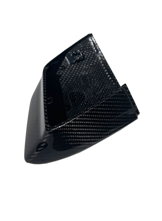 Se trata de un juego de tapas de espejos retrovisores de carbono para Lamborghini Temerario.