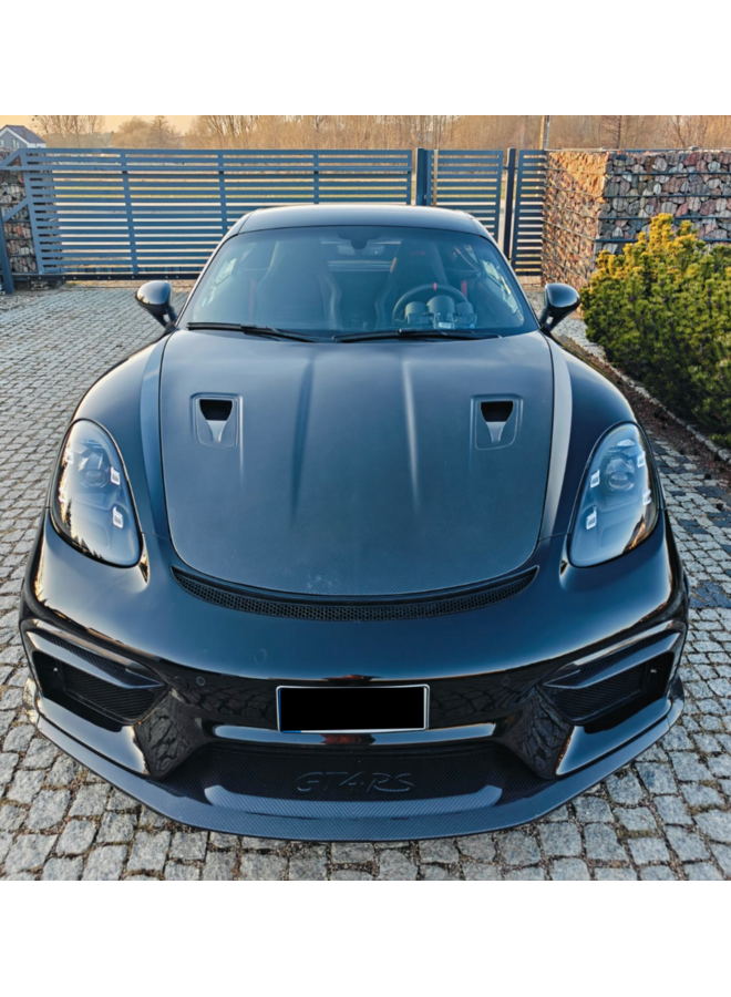 Porsche Cayman Boxster Capó de carbono estilo GT2 RS GT3 RS