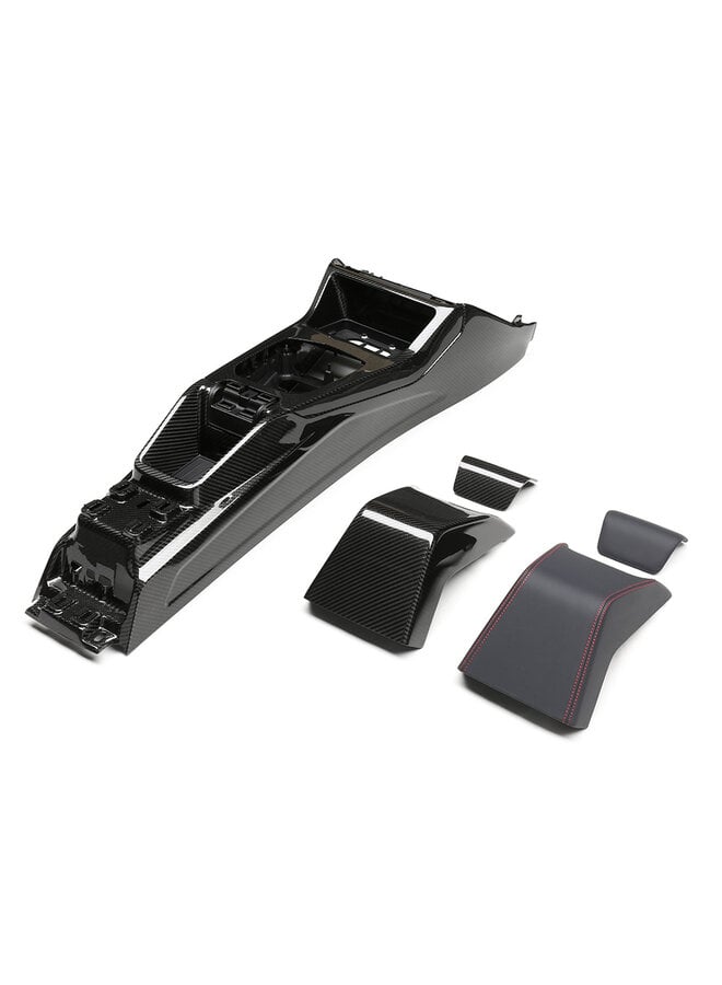 Es handelt sich um eine Mittelkonsolenverkleidung für BMW G80 G81 M3 G82 M4 G87 M2 Carbon CS / CSL.