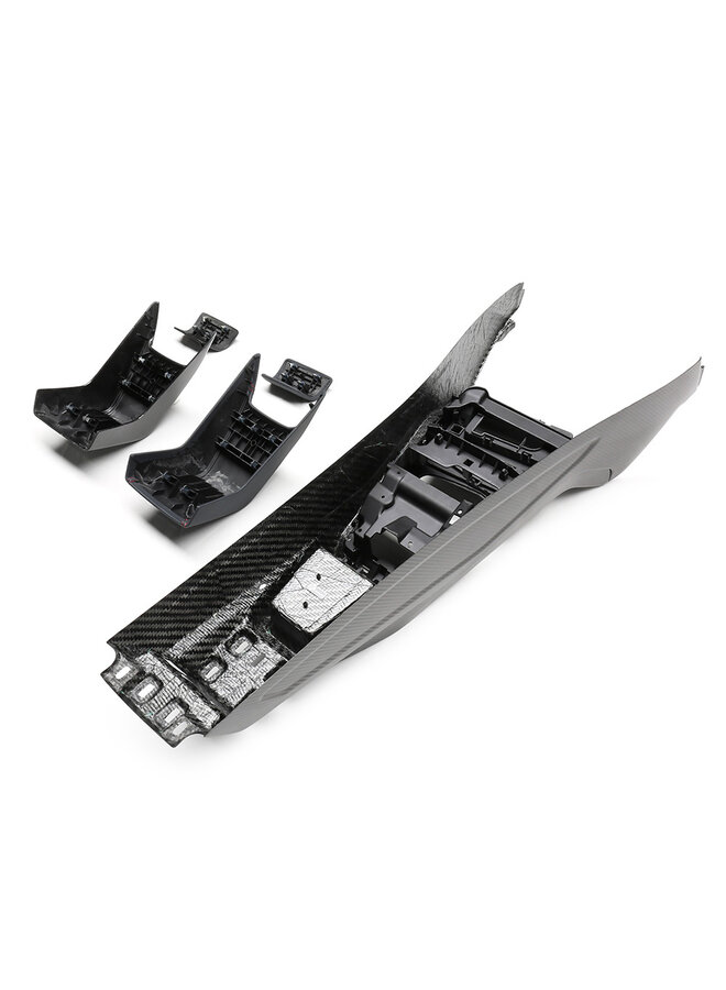 Esto se refiere a un panel de consola central BMW G80 G81 M3 G82 M4 G87 M2 Carbon CS / CSL