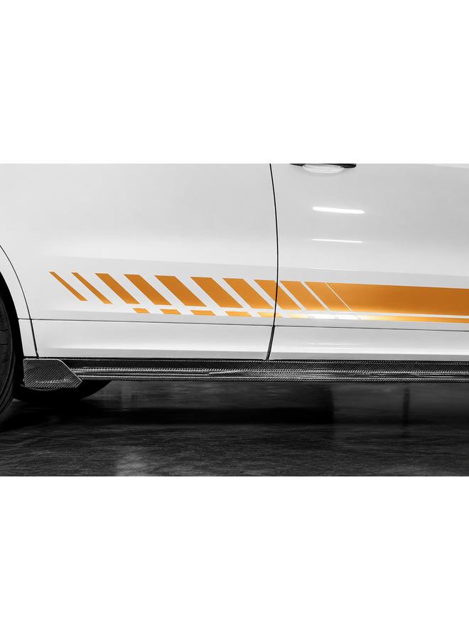 Faldones laterales de carbono Porsche Cayenne / Coupé estilo TK | E3 y E3.2 2018+