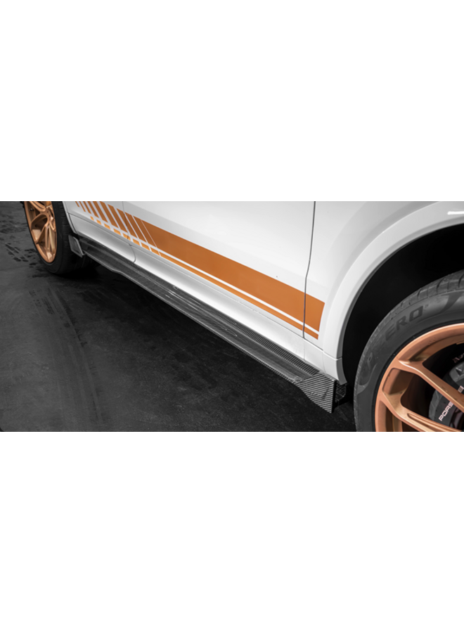 Faldones laterales de carbono Porsche Cayenne / Coupé estilo TK | E3 y E3.2 2018+