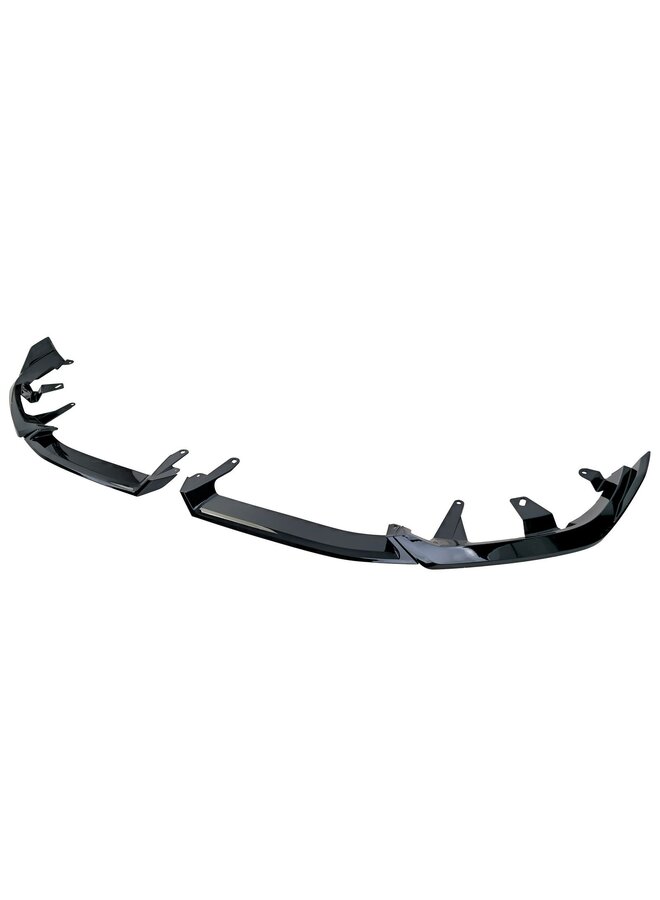 BMW G60 G61 5 Serie MPE glans zwarte voorlip splitter set