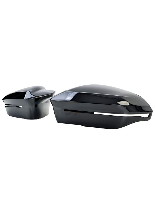 Es handelt sich um einen Satz Spiegelkappen im MPE-Stil für BMW G60 G61 5er-Reihe in Hochglanzschwarz.
