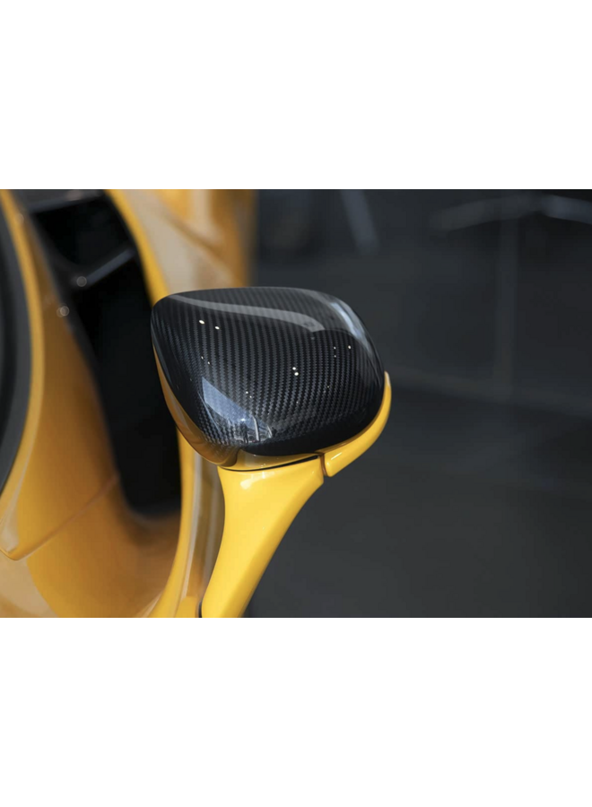 Dit betreft een set McLaren 540C 570S 600LT 720S 750S carbon spiegelkappen
