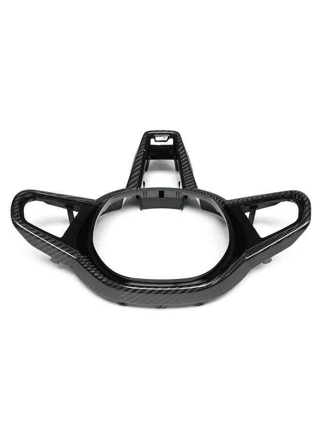 Es handelt sich um eine Carbon-Lenkerblende für die BMW 1er, 2er, 3er und 4er Reihe (ID8-Lenker).