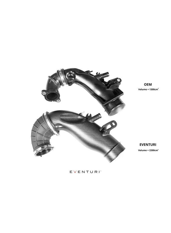 Conduite d'admission turbo en carbone Eventuri pour Toyota GR Yaris et GR Corolla