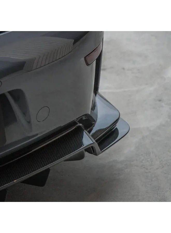 Set di diffusori posteriori in carbonio TECHART per Porsche 911 992.2 GT3.