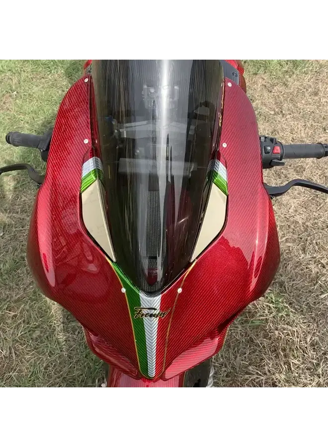 Plaques de recouvrement des trous de rétroviseurs en carbone pour Ducati Panigale V4 S