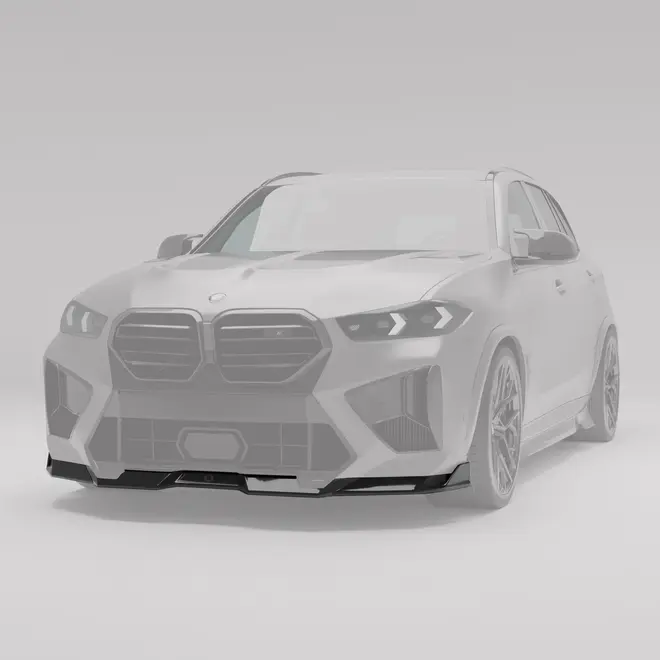 Spoiler dianteiro em fibra de carbono Revozport para BMW X5M F95 LCI