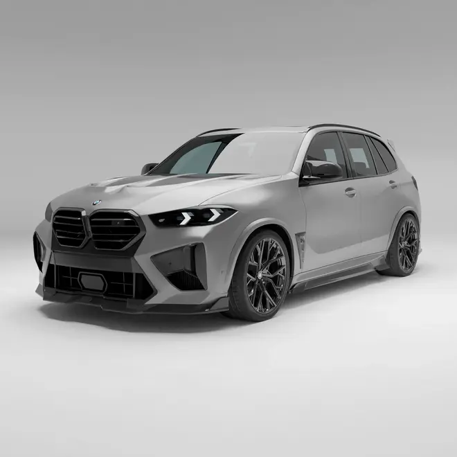 Lèvre avant Revozport en carbone pour BMW X5M F95 LCI