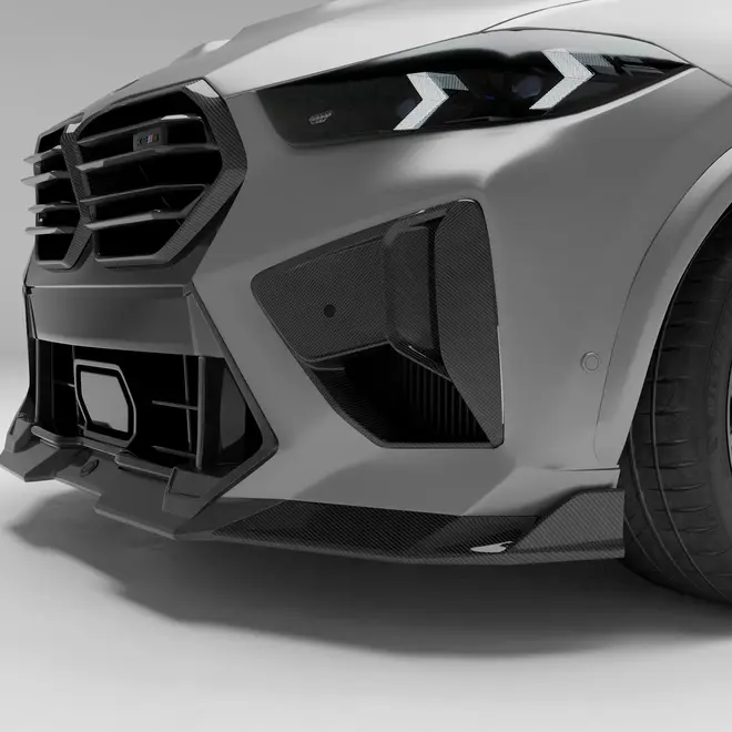 Labio delantero de carbono Revozport para BMW X5M F95 LCI
