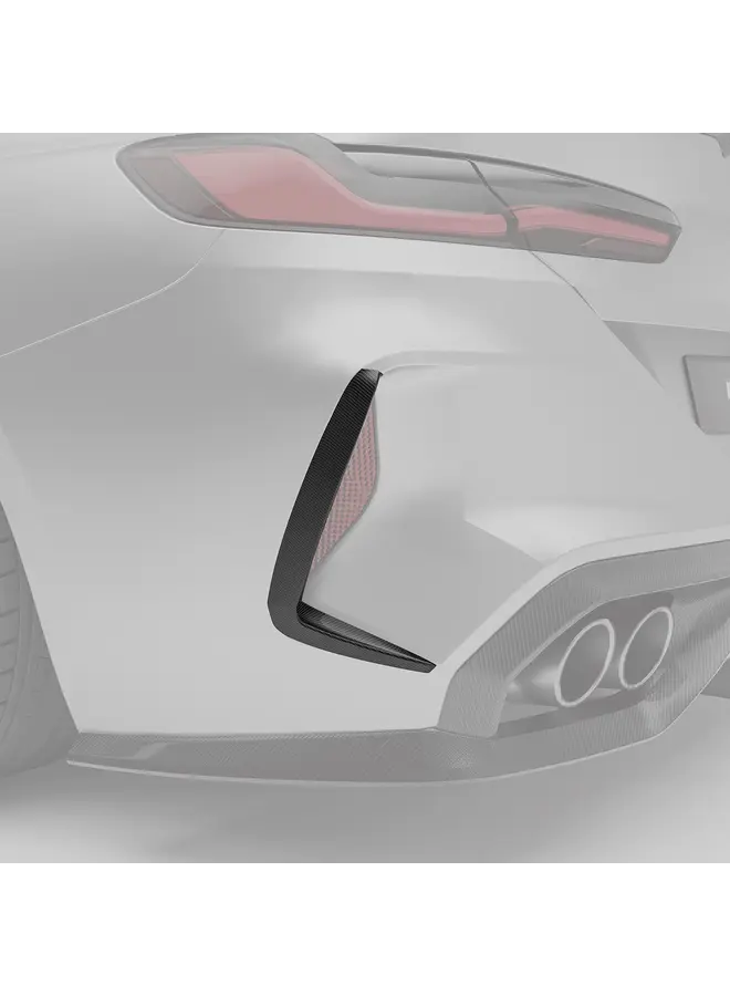 BMW F93 M8 Revozport Carbon canards achterbumper