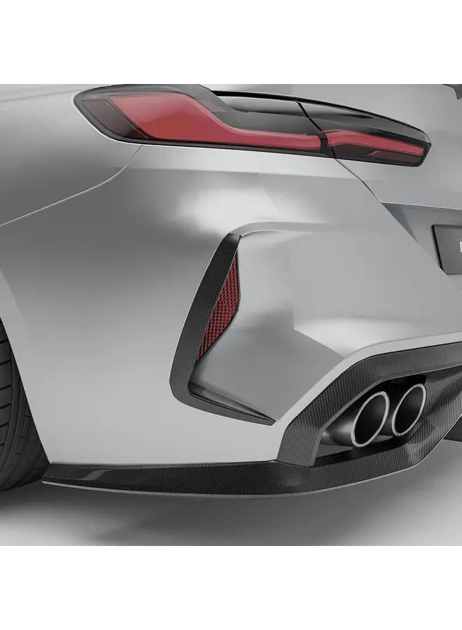 Para-choque traseiro com canards de carbono Revozport para BMW F93 M8