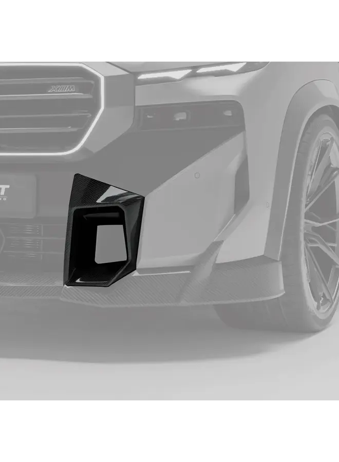 Componenti di ventilazione per paraurti anteriore in carbonio BMW G09 XM Revozport