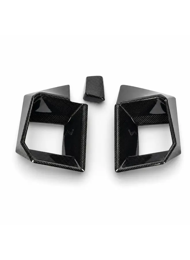 Pièces de ventilation du pare-chocs avant en carbone pour BMW G09 XM Revozport