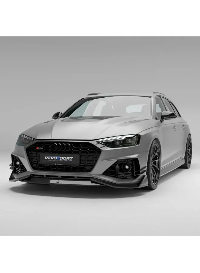Spoiler anteriore in carbonio Revozport per Audi RS4 B9.5 Avant.