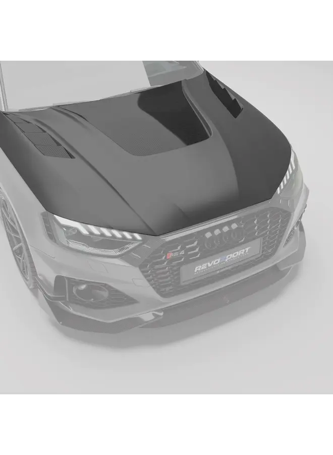 Audi RS4 B9.5 Avant Revozport Cofano in carbonio