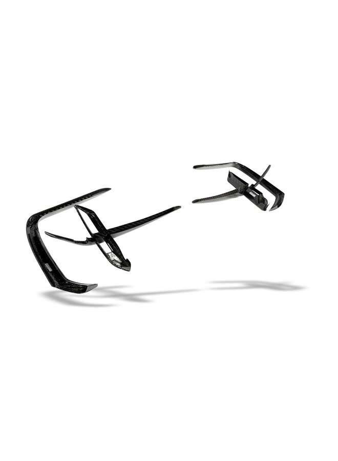 Canards de carbono para para-choque dianteiro do Audi RSQ8 Revozport