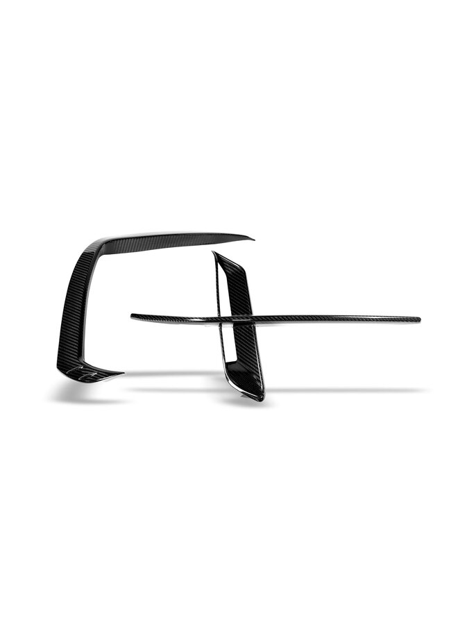 Canards de carbono para para-choque dianteiro do Audi RSQ8 Revozport