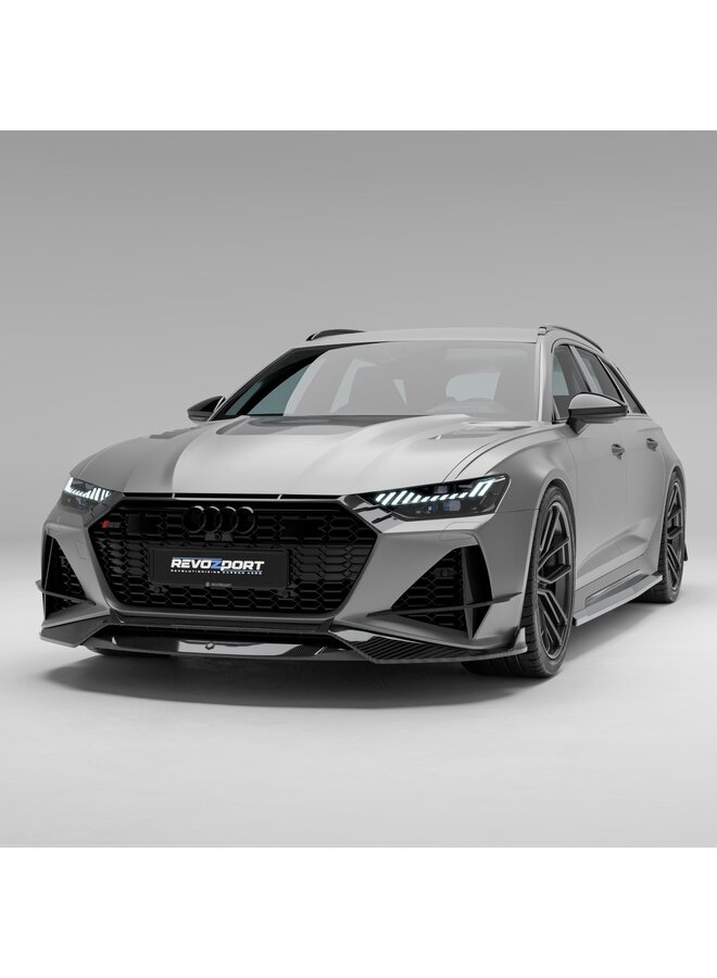 Labio delantero de carbono Revozport para Audi RS6/RS7 C8