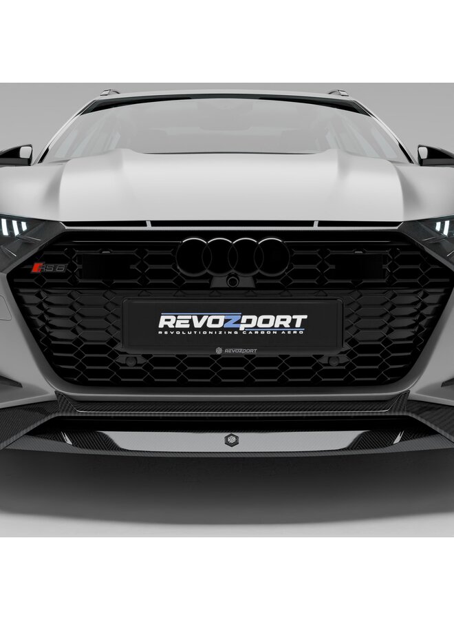 Cornice griglia in carbonio Revozport per Audi RS6/RS7 C8.