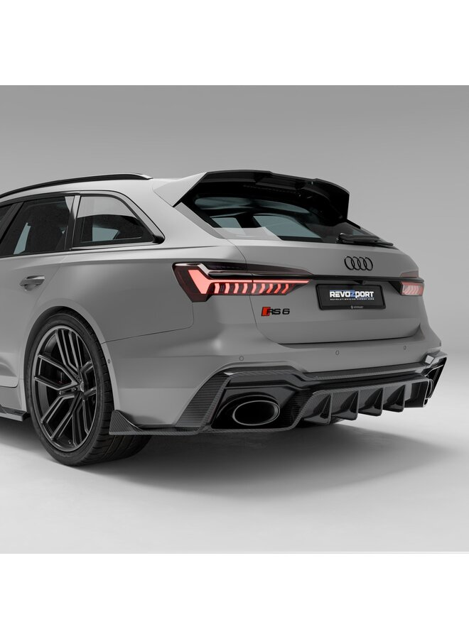 Difusor de carbono Revozport para Audi RS6 C8