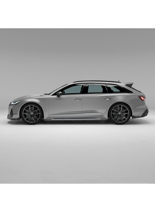 Faldones laterales de carbono Revozport para Audi RS6 C8
