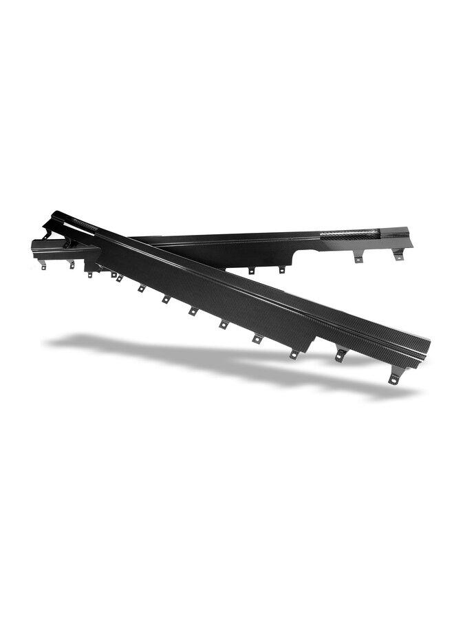 Saias laterais de carbono Revozport para BMW M5 G90 Sedan e G99 Touring