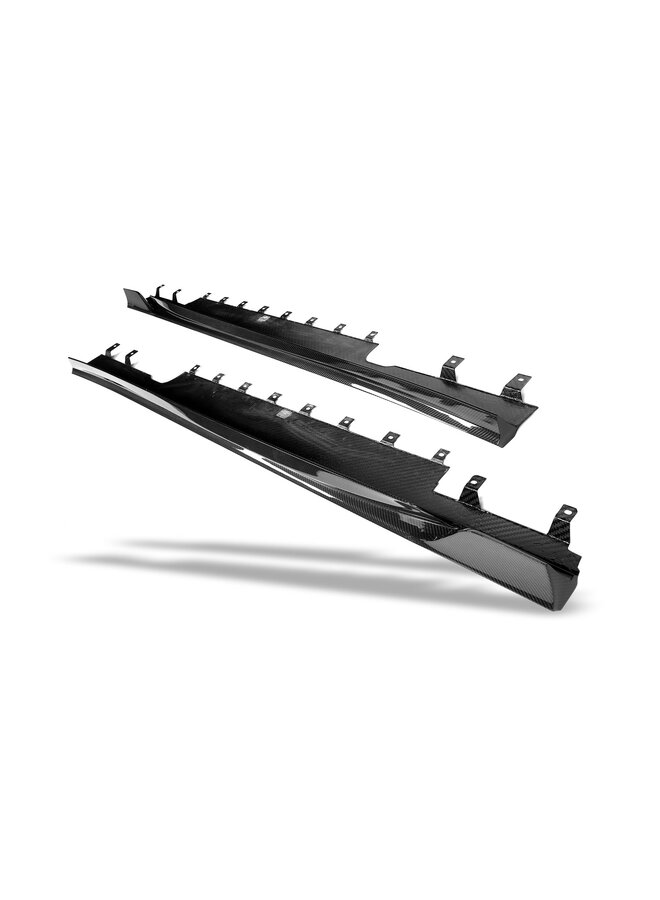 Faldones laterales de carbono Revozport para BMW M5 G90 Sedán G99 Touring