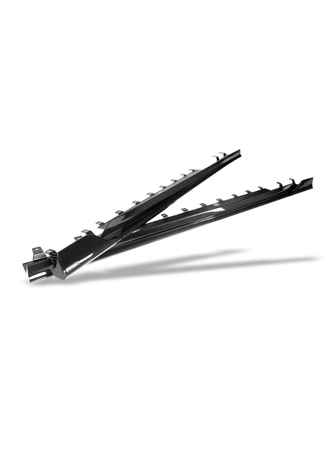 Saias laterais de carbono Revozport para BMW M5 G90 Sedan e G99 Touring