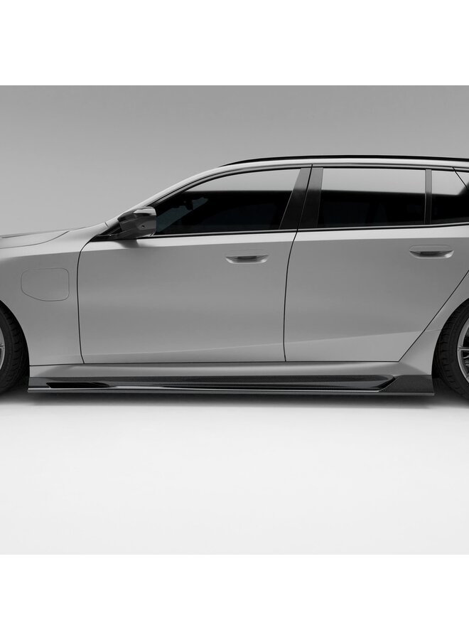 Saias laterais de carbono Revozport para BMW M5 G90 Sedan e G99 Touring