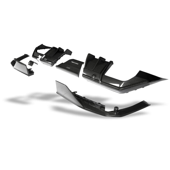 BMW M5 G90 Sedan G99 Touring Revozport Carbon diffuser