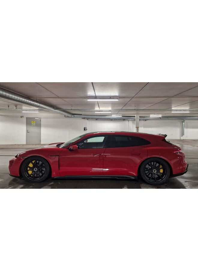 Lèvre de becquet de coffre en carbone pour Porsche Taycan Sport Turismo et Cross Turismo