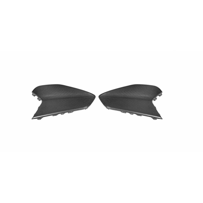 Inserción de alerón delantero de carbono para el parachoques delantero del Porsche Taycan Turbo GT