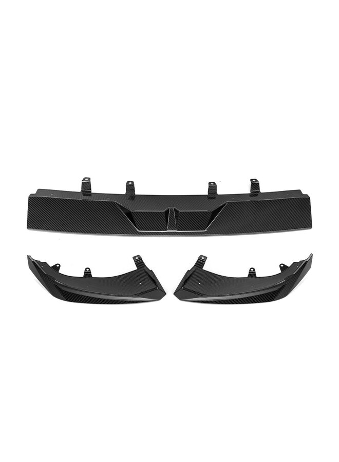 BMW X7 G07 LCI splitter dianteiro em carbono SooQoo - Carbono brilhante