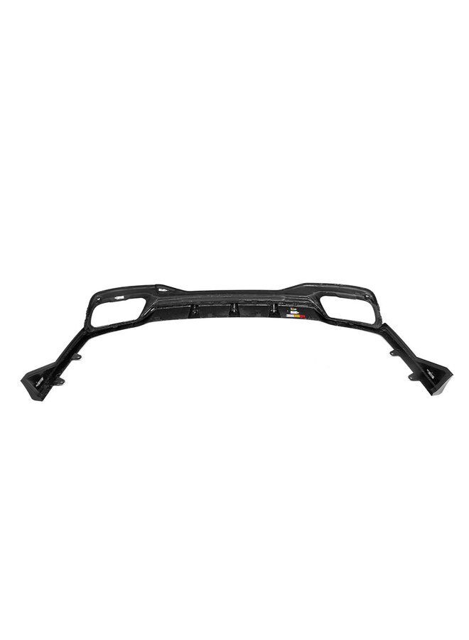 BMW X7 G07 Carbon Heckdiffusor Set SooQoo - Carbon in Hochglanz