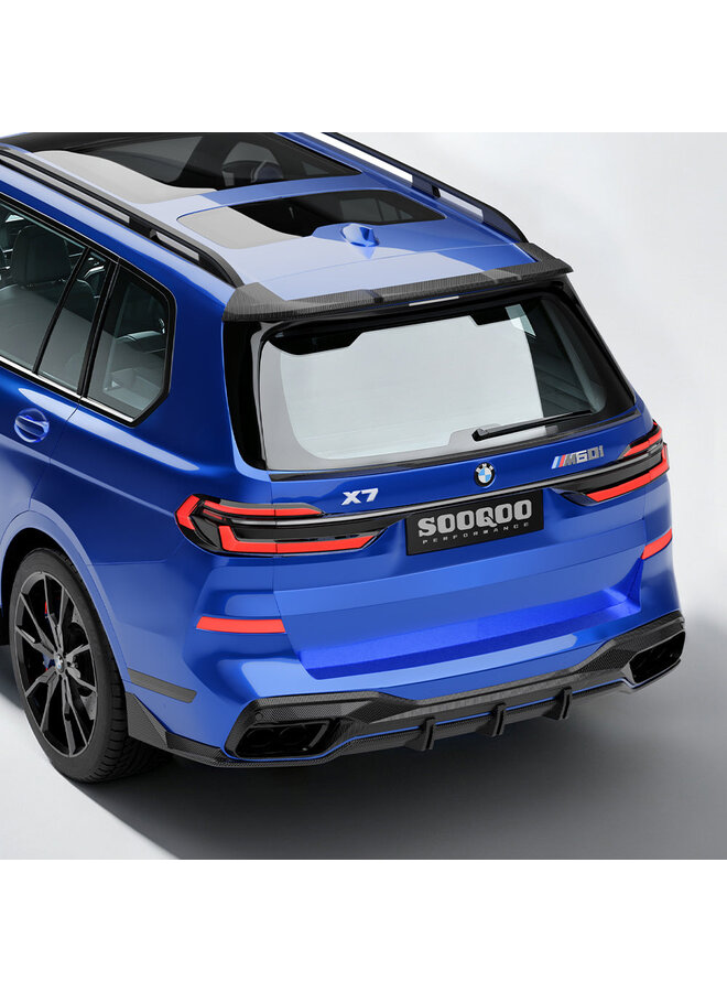 BMW X7 G07 spoiler tetto in carbonio SooQoo - Carbonio lucido