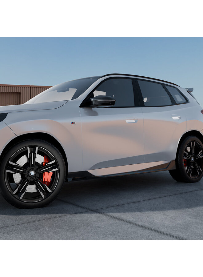 BMW X3 G45 saias laterais em carbono - SooQoo - Carbono brilhante