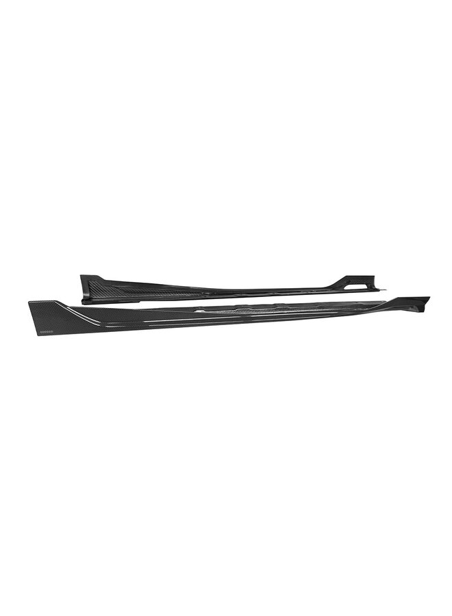 BMW X3 G45 carbon side skirts - SooQoo - Gloss carbon